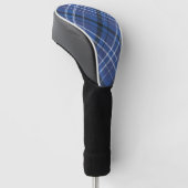 Blue Scottish Tartan Chic Stylish Pattern Golfheadcover (Schuin)
