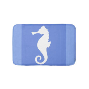 Blue Seahorse Badmat