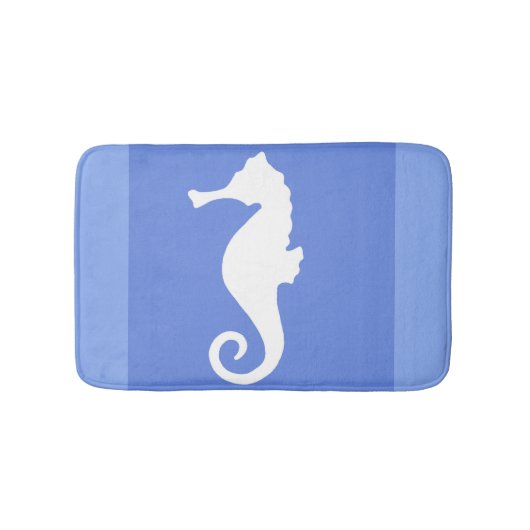 Blue Seahorse Badmat (Voorkant)