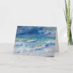 Blue Seascape door Renoir Impressionist Painting Kaart