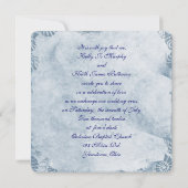 Blue Seashell Border met Netting Kaart (Achterkant)