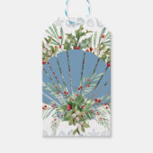 Blue Seashell Coastal Christmas Cadeaulabel (Voorkant)