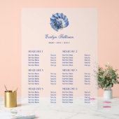 Blue Seashell Logo prijslijst Acryl Bord (Huwelijk)