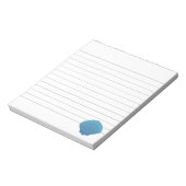 Blue Seashell Mosaic Lined Notitieblok (Gedraaid)