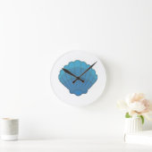 Blue Seashell Mosaic Ronde Klok (Huis)