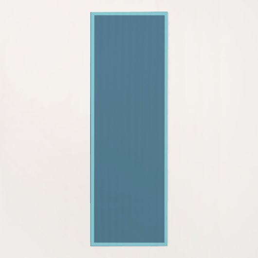 Blue Seashell Pattern Zen Yoga Namaste Yogamat (Achterkant)