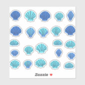 Blue Seashell Sticker (Vel)