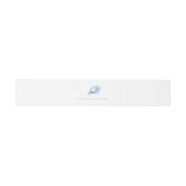  Blue Seashell Wedding Uitnodigingen Wikkel (Vlak)