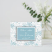 Blue Seashells Baby shower Conseils et cartes de s (Debout devant)