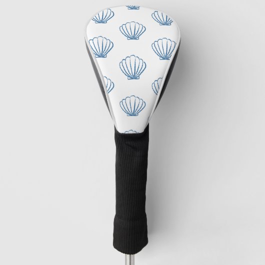 Blue Seashells  Golfheadcover (Voorkant)