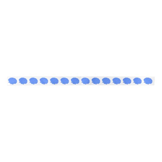 Blue Seashells Pattern Lint (Voorkant)