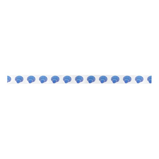 Blue Seashells Pattern Lint (Voorkant)