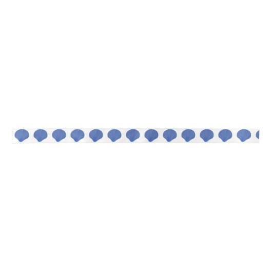 Blue Seashells Pattern Lint (Voorkant)