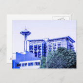 Blue Seattle Briefkaart (Voorkant / Achterkant)