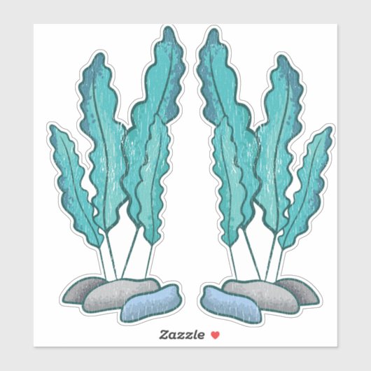 Blue Seaweed Algae Thunder_Cove Sticker (Vel)