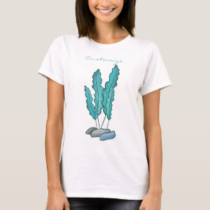 Blue Seaweed Algae Thunder_Cove T-shirt