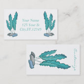 Blue Seaweed Algae Thunder_Cove Visitekaartje (Voorkant / Achterkant)