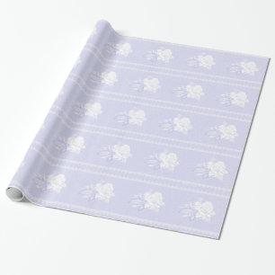  Blue Serenity White Rose Wedding Cadeaupapier