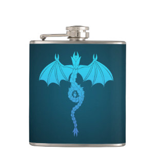 Blue Serpent Dragon Heupfles