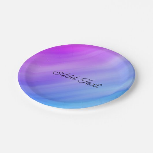 Blue Shade Abstract Papieren Bordje (Gekanteld)