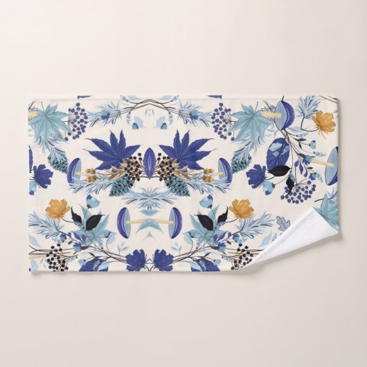 Blue Shade Autumn Garden Bad Handdoek (Handdoek)