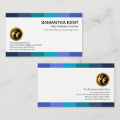 Blue Shade Stripes-personeelswerving Visitekaartje (Voorkant / Achterkant)