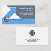 Blue Shades Arrow Column CEO Owner Visitekaartje (Voorkant / Achterkant)