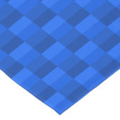 Blue Shades Color Blocks Korte Tafelloper (Hoek)