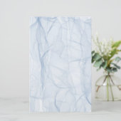 Blue Shadow Patroon Briefpapier (Staand voorkant)