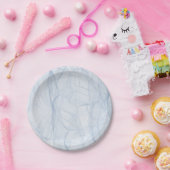 Blue Shadow Patroon Papieren Bordje (Feest)