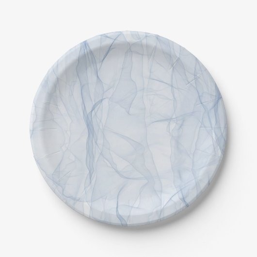 Blue Shadow Patroon Papieren Bordje (Voorkant)