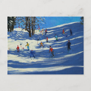 Blue shadows Morzine Briefkaart