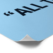 Blue Shakespeare Classroom Poster (Hoek)