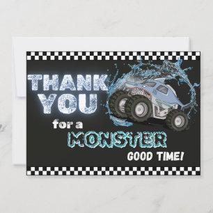 Blue Shark Monster Truck Merci Note