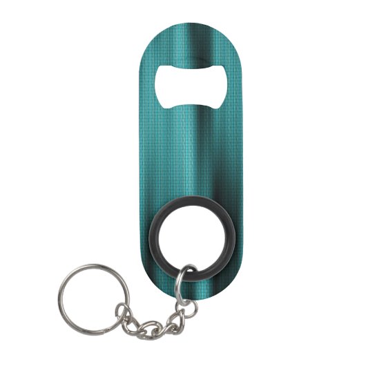 Blue Sheen Texture Personalize Monogram Mini Flessenopener (Voorkant)