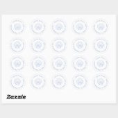 Blue Shell Laatste Toast Bach Party Retouradres Ronde Sticker (Vel)