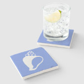 Blue Shell Stone Onderzetter (Zijkant)