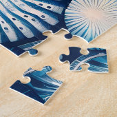 Blue Shells Beach Batik Starfish Sand Dollar Legpuzzel (Zijkant)