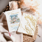 Blue She's off the Market Bridal Shower Invitation