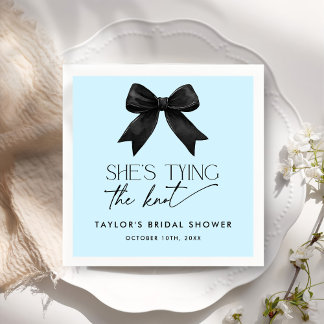 Blue She's Tying The Knot Vrijgezellenfeest Servet