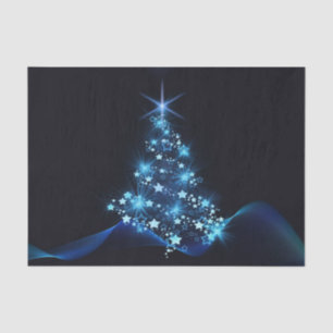 Blue Shine of Stars op de kerstboom Tissuepapier