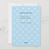 Blue Shippo 1st Birthday Photo Invitation 招待状 (Dos)