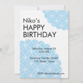 Blue Shippo Editable Invitation Template (Devant)