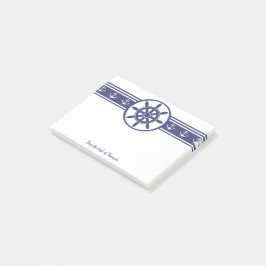 Blue Ships Wheel Persoonlijke notities Post-it® Notes