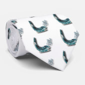 Blue Shofer Shana Tova Stropdas (Opgerold)