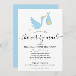 Blue Shower by Mail Long Distance Sprinkle Kaart