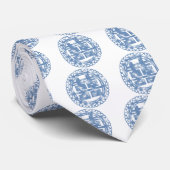 Blue Shuan Xi Stropdas (Opgerold)