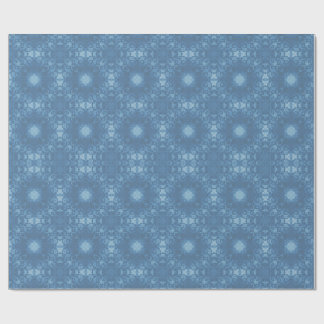 Blue Signature Gothic Pattern Cadeaupapier