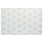 Blue Silhouette Starfish Fabric Stof (Fat Quarter)