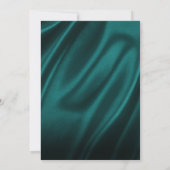 Blue Silk 18th Birthday Party Invitation Card Kaart (Achterkant)